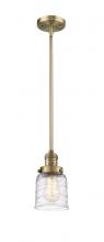 Innovations Lighting 201S-BB-G513 - Bell - 1 Light - 5 inch - Brushed Brass - Stem Hung - Mini Pendant