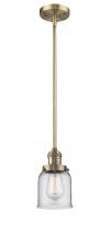 Innovations Lighting 201S-BB-G52 - Bell - 1 Light - 5 inch - Brushed Brass - Stem Hung - Mini Pendant