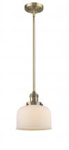 Innovations Lighting 201S-BB-G71 - Bell - 1 Light - 8 inch - Brushed Brass - Stem Hung - Mini Pendant
