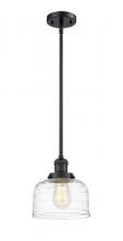 Innovations Lighting 201S-BK-G713 - Bell - 1 Light - 8 inch - Matte Black - Stem Hung - Mini Pendant
