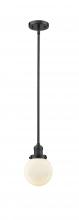 Innovations Lighting 201S-OB-G201-6 - Beacon - 1 Light - 6 inch - Oil Rubbed Bronze - Stem Hung - Mini Pendant