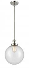Innovations Lighting 201S-PN-G204-10 - Beacon - 1 Light - 10 inch - Polished Nickel - Stem Hung - Mini Pendant