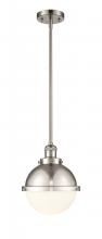  201S-SN-HFS-81-SN - Hampden - 1 Light - 9 inch - Brushed Satin Nickel - Stem Hung - Mini Pendant