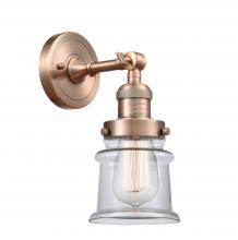 Innovations Lighting 203-AC-G182S - Canton - 1 Light - 5 inch - Antique Copper - Sconce