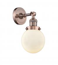 Innovations Lighting 203-AC-G201-6 - Beacon - 1 Light - 6 inch - Antique Copper - Sconce