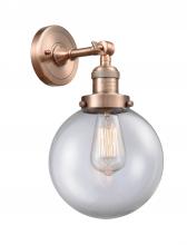Innovations Lighting 203-AC-G202-8 - Beacon - 1 Light - 8 inch - Antique Copper - Sconce
