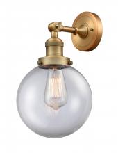 Innovations Lighting 203-BB-G202-8 - Beacon - 1 Light - 8 inch - Brushed Brass - Sconce