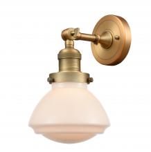 Innovations Lighting 203-BB-G321 - Olean - 1 Light - 7 inch - Brushed Brass - Sconce