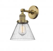 Innovations Lighting 203-BB-G44 - Cone - 1 Light - 8 inch - Brushed Brass - Sconce