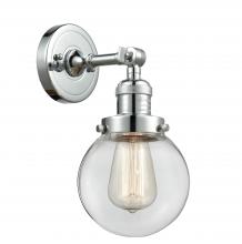 Innovations Lighting 203-PC-G202-6 - Beacon - 1 Light - 6 inch - Polished Chrome - Sconce