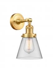 Innovations Lighting 203-SG-G62 - Cone - 1 Light - 6 inch - Satin Gold - Sconce