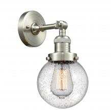 Innovations Lighting 203-SN-G204-6 - Beacon - 1 Light - 6 inch - Brushed Satin Nickel - Sconce