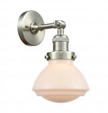 Innovations Lighting 203-SN-G321 - Olean - 1 Light - 7 inch - Brushed Satin Nickel - Sconce