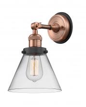 Innovations Lighting 203BP-ACBK-G42 - Cone - 1 Light - 8 inch - Antique Copper - Sconce