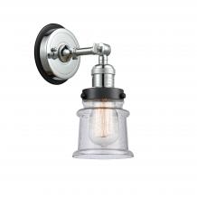 Innovations Lighting 203PC-BPBK-HRBK-G184S - Canton - 1 Light - 5 inch - Polished Chrome - Sconce