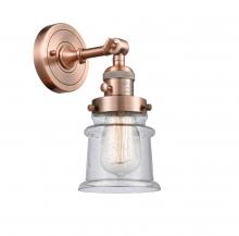 Innovations Lighting 203SW-AC-G184S-LED - Canton - 1 Light - 5 inch - Antique Copper - Sconce