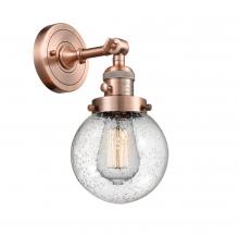 Innovations Lighting 203SW-AC-G204-6 - Beacon - 1 Light - 6 inch - Antique Copper - Sconce