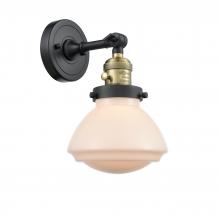 Innovations Lighting 203SW-BAB-G321-LED - Olean - 1 Light - 7 inch - Black Antique Brass - Sconce