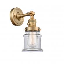 Innovations Lighting 203SW-BB-G182S-LED - Canton - 1 Light - 5 inch - Brushed Brass - Sconce
