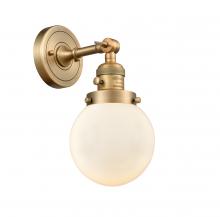 Innovations Lighting 203SW-BB-G201-6 - Beacon - 1 Light - 6 inch - Brushed Brass - Sconce