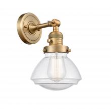 Innovations Lighting 203SW-BB-G324 - Olean - 1 Light - 7 inch - Brushed Brass - Sconce