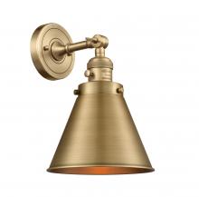 Innovations Lighting 203SW-BB-M13-BB-LED - Appalachian - 1 Light - 8 inch - Brushed Brass - Sconce
