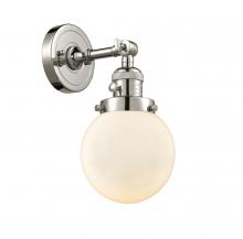 Innovations Lighting 203SW-PN-G201-6 - Beacon - 1 Light - 6 inch - Polished Nickel - Sconce