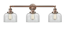 Innovations Lighting 205-AC-G72 - Bell - 3 Light - 32 inch - Antique Copper - Bath Vanity Light