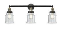 Innovations Lighting 205-BAB-G182 - Canton - 3 Light - 30 inch - Black Antique Brass - Bath Vanity Light
