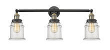 Innovations Lighting 205-BAB-G184 - Canton - 3 Light - 30 inch - Black Antique Brass - Bath Vanity Light