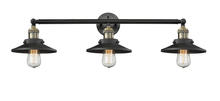  205-BAB-M6 - Railroad - 3 Light - 32 inch - Black Antique Brass - Bath Vanity Light