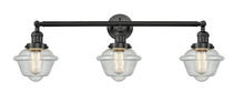Innovations Lighting 205-BK-G534 - Oxford - 3 Light - 34 inch - Matte Black - Bath Vanity Light