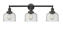 Innovations Lighting 205-BK-G74 - Bell - 3 Light - 32 inch - Matte Black - Bath Vanity Light
