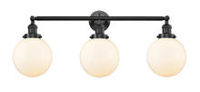 Innovations Lighting 205-OB-G201-8 - Beacon - 3 Light - 32 inch - Oil Rubbed Bronze - Bath Vanity Light