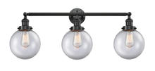 Innovations Lighting 205-OB-G202-8 - Beacon - 3 Light - 32 inch - Oil Rubbed Bronze - Bath Vanity Light