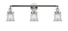 Innovations Lighting 205-PC-G182S - Canton - 3 Light - 30 inch - Polished Chrome - Bath Vanity Light