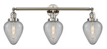 Innovations Lighting 205-PN-G165 - Geneseo - 3 Light - 32 inch - Polished Nickel - Bath Vanity Light