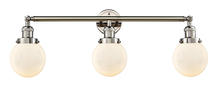 Innovations Lighting 205-PN-G201-6 - Beacon - 3 Light - 30 inch - Polished Nickel - Bath Vanity Light
