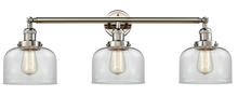 Innovations Lighting 205-PN-G72 - Bell - 3 Light - 32 inch - Polished Nickel - Bath Vanity Light
