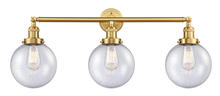 Innovations Lighting 205-SG-G204-8 - Beacon - 3 Light - 32 inch - Satin Gold - Bath Vanity Light