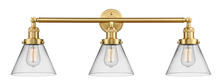 Innovations Lighting 205-SG-G42 - Cone - 3 Light - 32 inch - Satin Gold - Bath Vanity Light