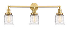Innovations Lighting 205-SG-G513 - Bell - 3 Light - 30 inch - Satin Gold - Bath Vanity Light