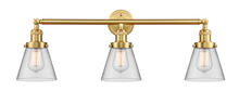 Innovations Lighting 205-SG-G62 - Cone - 3 Light - 30 inch - Satin Gold - Bath Vanity Light