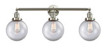 Innovations Lighting 205-SN-G202-8 - Beacon - 3 Light - 32 inch - Brushed Satin Nickel - Bath Vanity Light