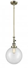 Innovations Lighting 206-AB-G202-10 - Beacon - 1 Light - 10 inch - Antique Brass - Stem Hung - Mini Pendant