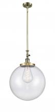 Innovations Lighting 206-AB-G204-16 - Beacon - 1 Light - 12 inch - Antique Brass - Stem Hung - Mini Pendant