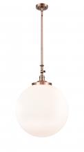 Innovations Lighting 206-AC-G201-18 - Beacon - 1 Light - 12 inch - Antique Copper - Stem Hung - Mini Pendant