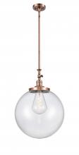 Innovations Lighting 206-AC-G202-16 - Beacon - 1 Light - 12 inch - Antique Copper - Stem Hung - Mini Pendant