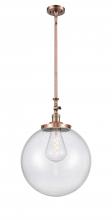 Innovations Lighting 206-AC-G204-16 - Beacon - 1 Light - 12 inch - Antique Copper - Stem Hung - Mini Pendant