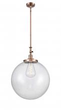 Innovations Lighting 206-AC-G204-18 - Beacon - 1 Light - 12 inch - Antique Copper - Stem Hung - Mini Pendant